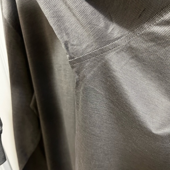 Bugatchi Uomo Silver Long sleeved Mock Neck Men’s Shirt - Picture 9 of 12